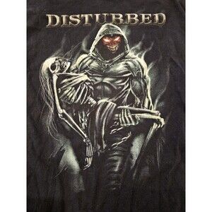 Vintage Disturbed Shirt XXL Lost Souls Band Concert MMIX Rock Tour Tee
